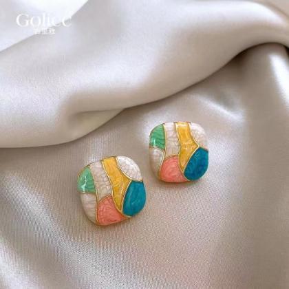 Cute Candy Color, Minimalist Bohemian Round..