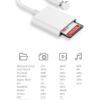 Iphone Multi Card Reader For Lightning For Sd Tf..
