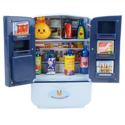 Mini Double Door Refrigerator Girl Toys Simulation..