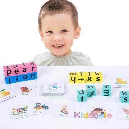 Montessori Letter Spelling Block Fun Games For..