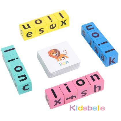 Montessori Letter Spelling Block Fun Games For..
