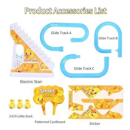 Climbing Stairs Track Toys Electric Duck Diy Rail..