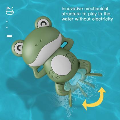 Baby Shower Clockwork Cute Animal Swimming Frog..