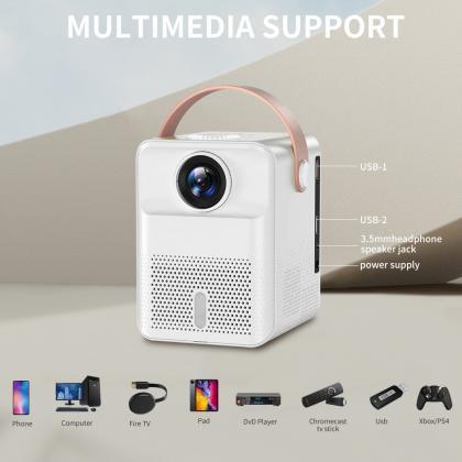 Projector X8 Mini Portable Android System Smart..