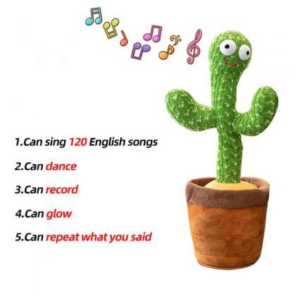 Dancing Cactus Repeat Talking Toy Song Speaker..