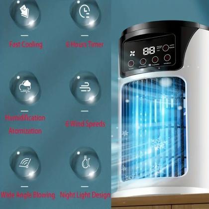 Portable Smart Ac Air Conditioner With 7 Led..