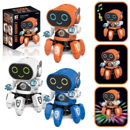 Kids Dance Robots Music Led 6 Claws Octopus Robot..
