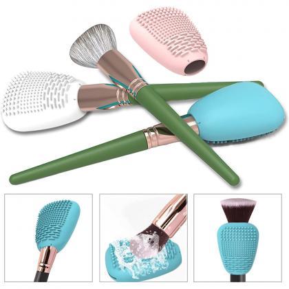 Makeup Brush Holder Cover Silicone Makeup Brush..