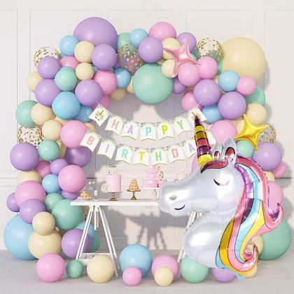 Colorful Rainbow Balloons Garland Arch Kit Wedding..