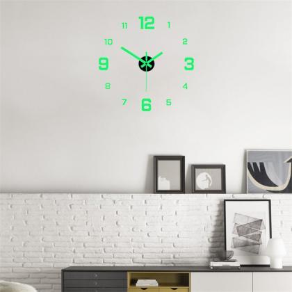 Wall Clock Simple Luminous Digital Clock European..