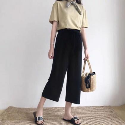 Casual Pants Women Spring Summer Ankle-length..