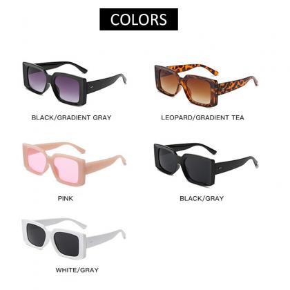 Fashion Square Women Luxury Sunglasses Retro Brand..