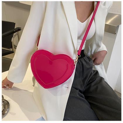 Crossbody Bags Purses Cute Peach Heart Shaped..