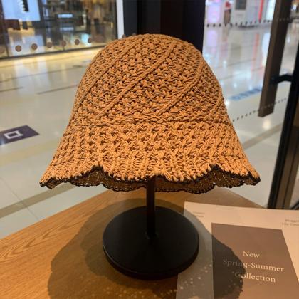 Summer Straw Hats For Women Foldable Outdoor Gorro..