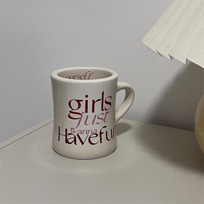 Novelty Ceramic Breakfast Coffee Mug Ins..