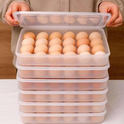 1pc- Simple Egg Carton 30 Compartment Refrigerator..
