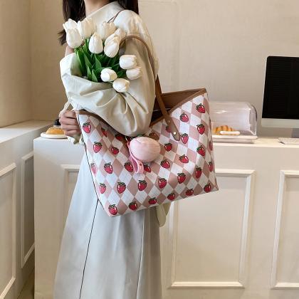 Strawberry Designer Shoulder Bags Girl Cute Fruit..
