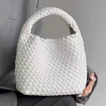 Trend Hand Woven Small Tote Harajuku Handbag Y2k..