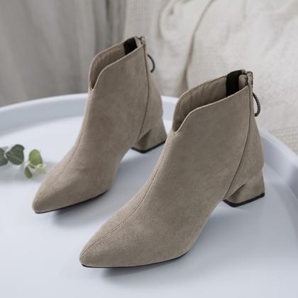 Women's Ankle Boots Trend Chunky..