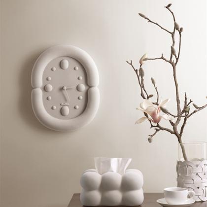 Marshmallow Wall Clock Korean Style 3d Design..