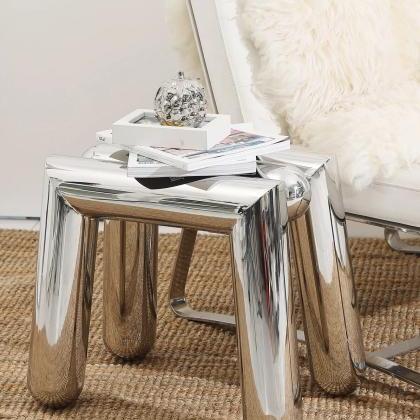 Furniture Stainless Steel Shoes Stool Mobile..