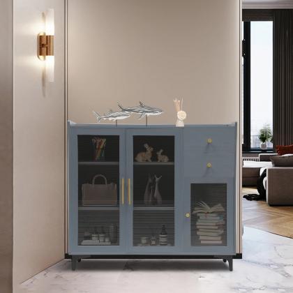 Luxury Sideboard Buffet Wood Cabinet With Acrylic..