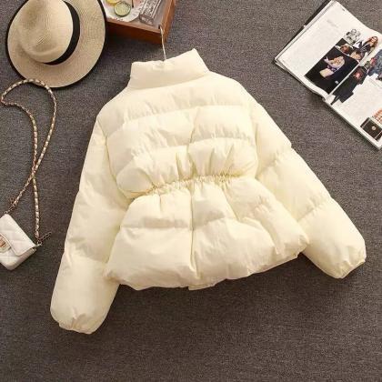 Winter Thick Cotton Padded Coats Women Single..