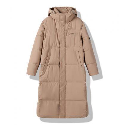 Red Down Cotton Padded Coat Women Winter..