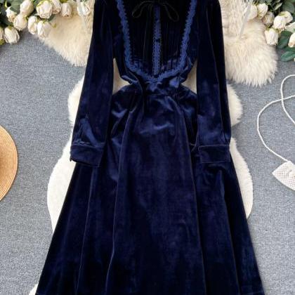 Velvet Dresses, Vintage Dresses,lace Patchwork..