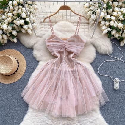 Gentle Style Princess Dress, Sweet Mini Dress,..