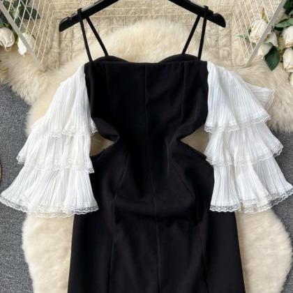 Off-shoulder Little Black Dress Elegant..