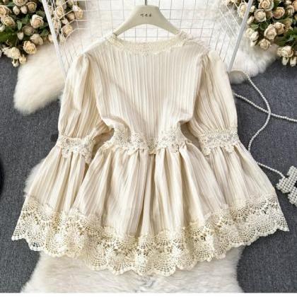 Gentle Style, Cute And Sweet Trumpet Long-sleeved..