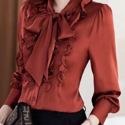 New style, spring, OL blouse , silk blouse,offices