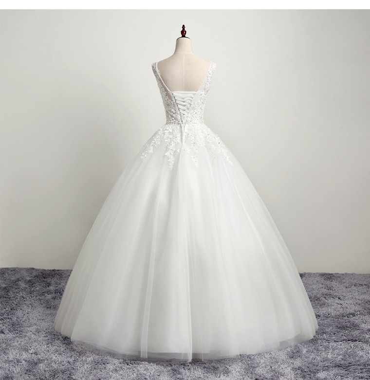 Sleeveless Wedding Dress White Bridal Dress Formal Wedding Dress,custom ...