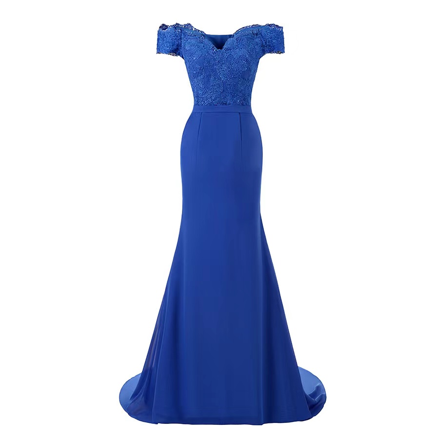 Evening Dress ,off Shouder Party Dress,mermaid Prom Dress, Lace Fishtail Dress,custom Made