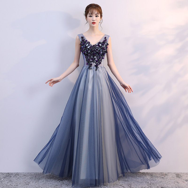 Banquet Evening Dress, Elegant Sexy Dress, V-neck Princess Party Dress,custom Made