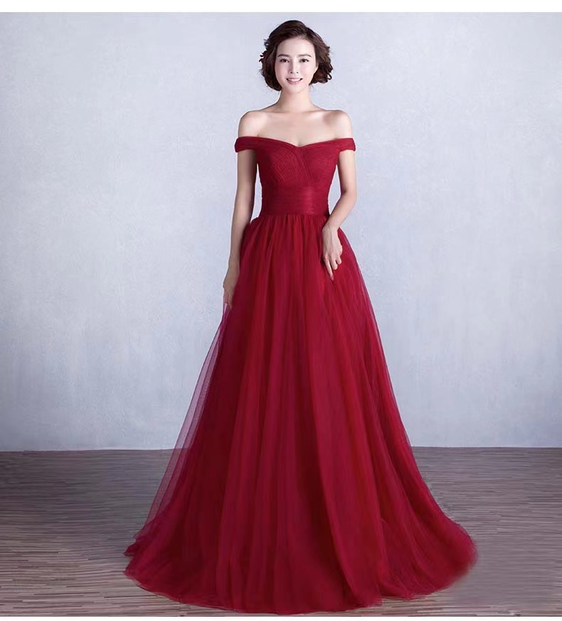Off Shoulder Evening Dress,red Prom Dress,formal Prom Dress,custom Made