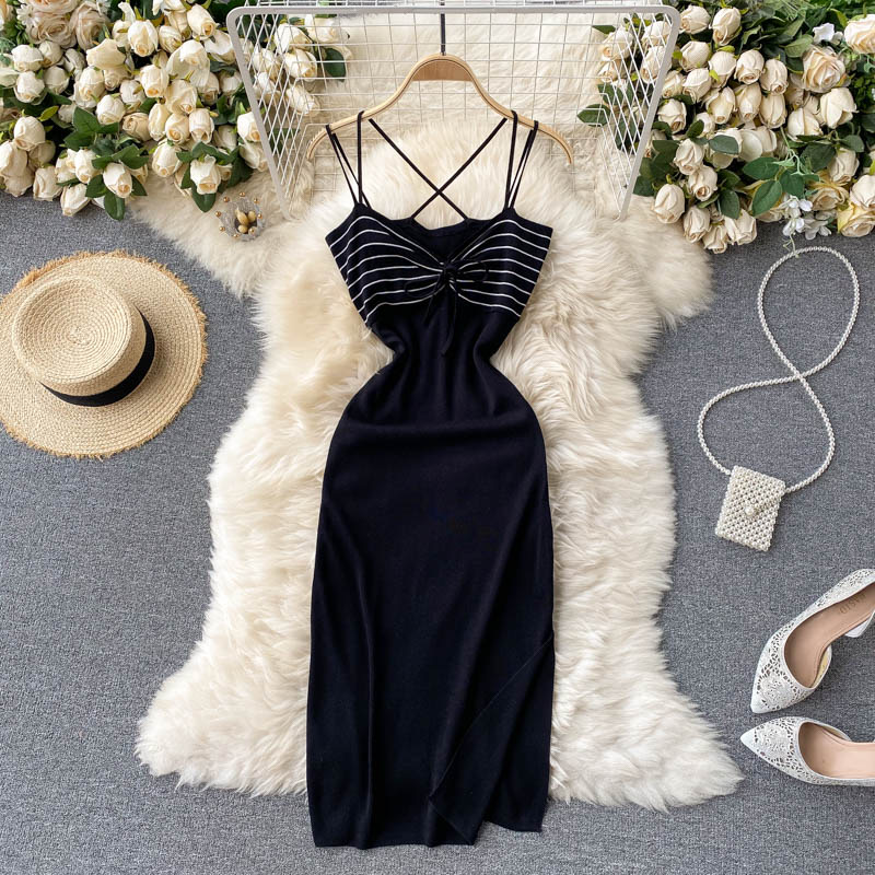 Goddess Sexy Suspenders Bottom Dress, Modern Knitted Dress Goddess Sexy Suspenders Bottom Dress, Modern Knitted Dress