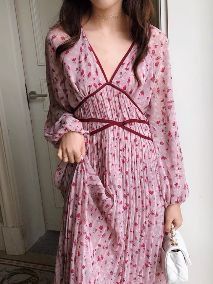 sachin and babi light blue dress Vintage Fairy Dress Women Elegant Designer Chiffon Dress Long Sleeve French  Party Midlength Clothing Casual Women's Autumn-White,S : Amazon.nl: Fashion