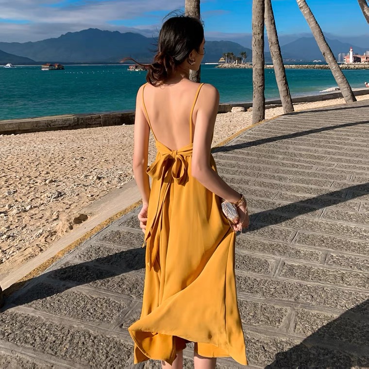 Beach Dress, Backless Dress