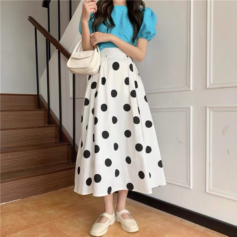 Polka dot skirt 4xl best sale