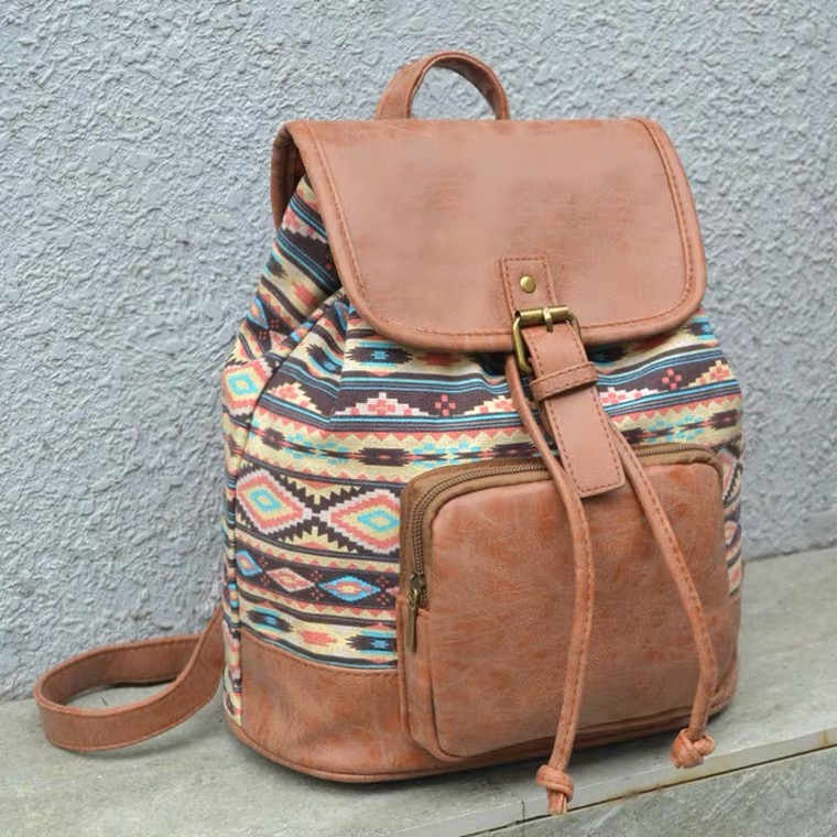 New, PU, ethnic wind, foreign trade export, backpack