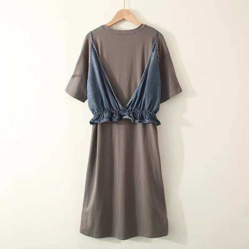 chinese dress ladies Tank Top Linen Loose Dress