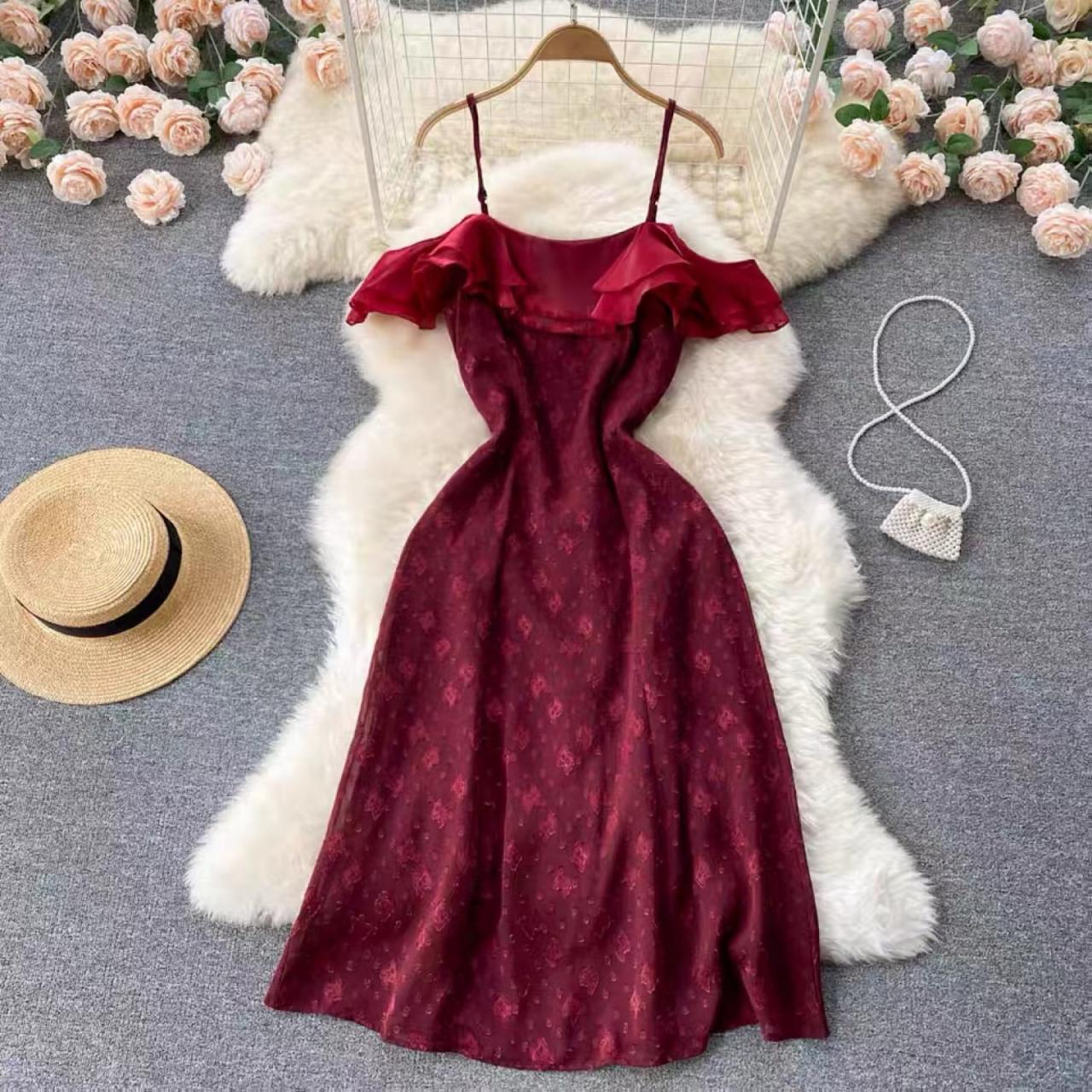 Waist A -lined Dress ,off Shoulder Party Dress,chic Lace Dress,cute Dress Waist A -lined Dress ,off Shoulder Party Dress,chic Lace Dress,cute Dress