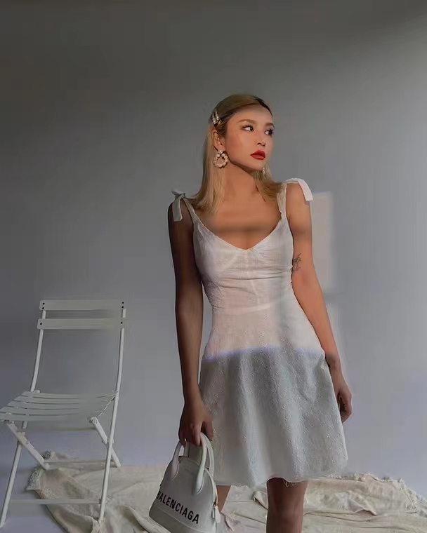 Fairy White Embroidered Halter Dress, Retro Summer Dress, Cute Little Dress,high Quality