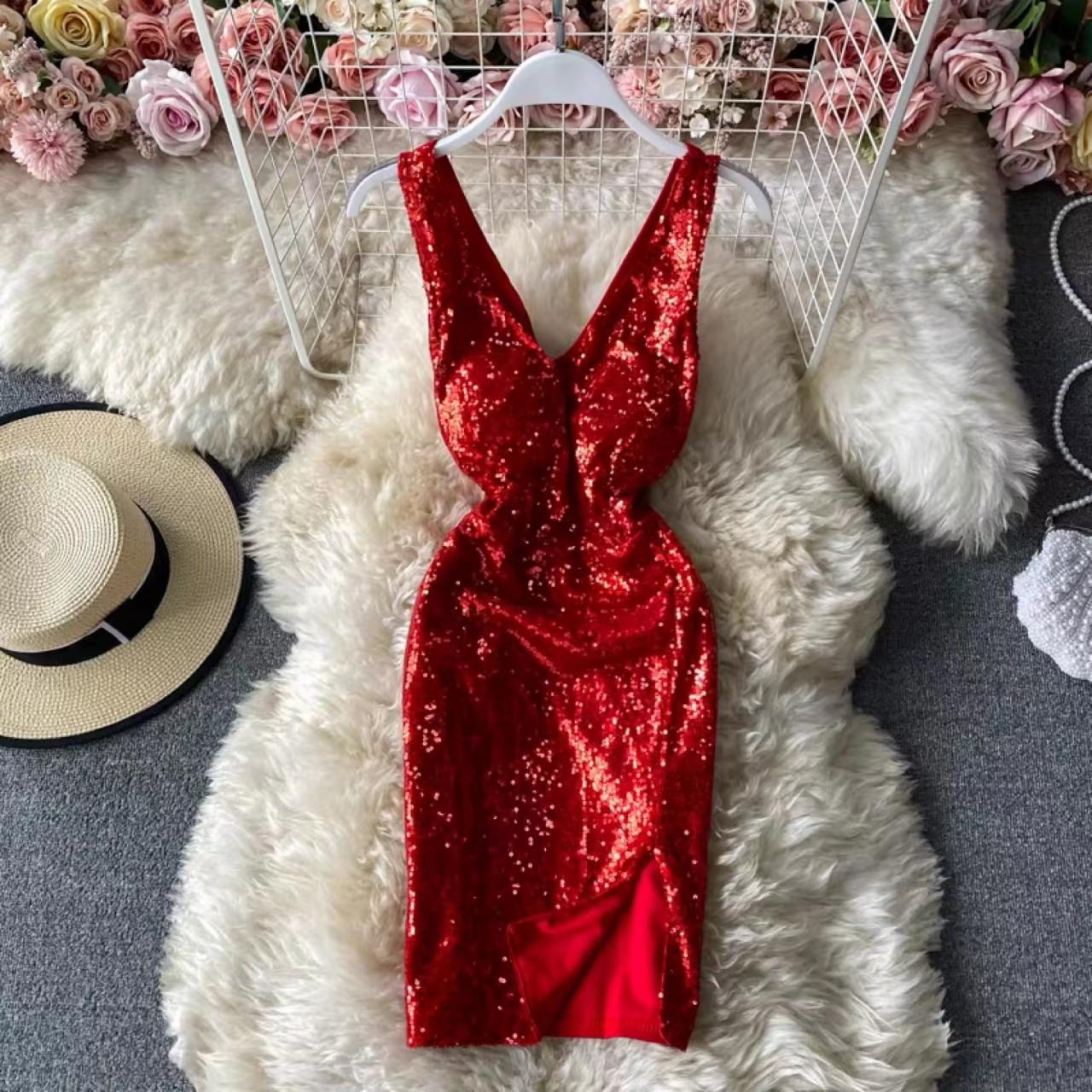 lace bodycon dress blue Duntery Royal Blue Homecoming Dress Sequins Lace Bodycon Dress main image 0