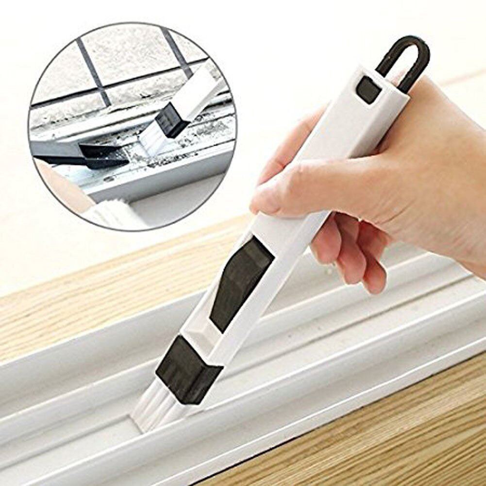 Portable Cleaning Brush Multifunctional Door And Window Keyboard Groove Cleaner Dust Shovel Window Rail Cleaning Tool