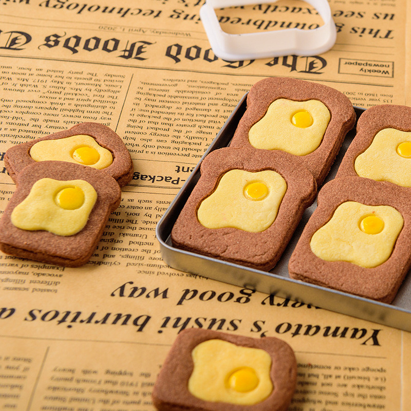 Cute Handmade Mold Creative Cartoon Omelette Toast Cookie Mold
