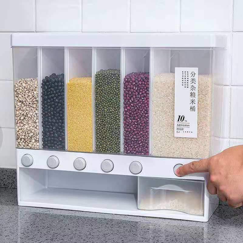 Cereal Disp Rice Bucket Grain Containers Cereal Dispenser Bucket Food ...