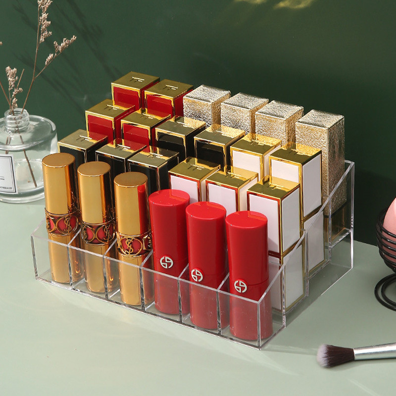 24 Grid Lipstick Holder Acrylic Cosmetics Storage Box